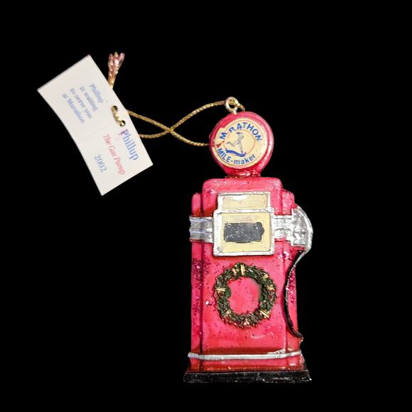 Marathon 2002 Christmas Ornaments Set of 4 Andy Phillip Joyous Holly w/Tags - Picture 8 of 10